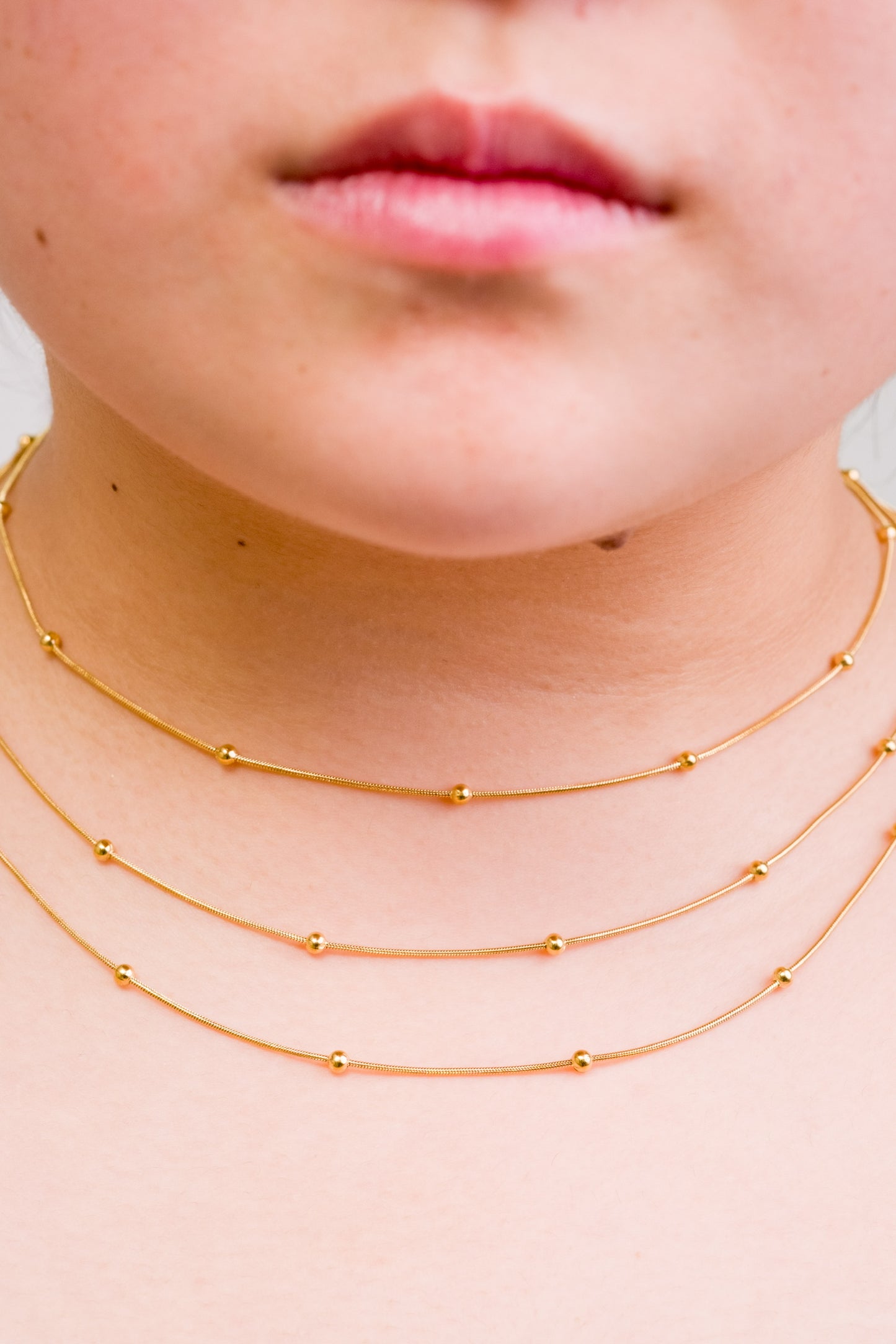 Whisper dots Layered Necklace