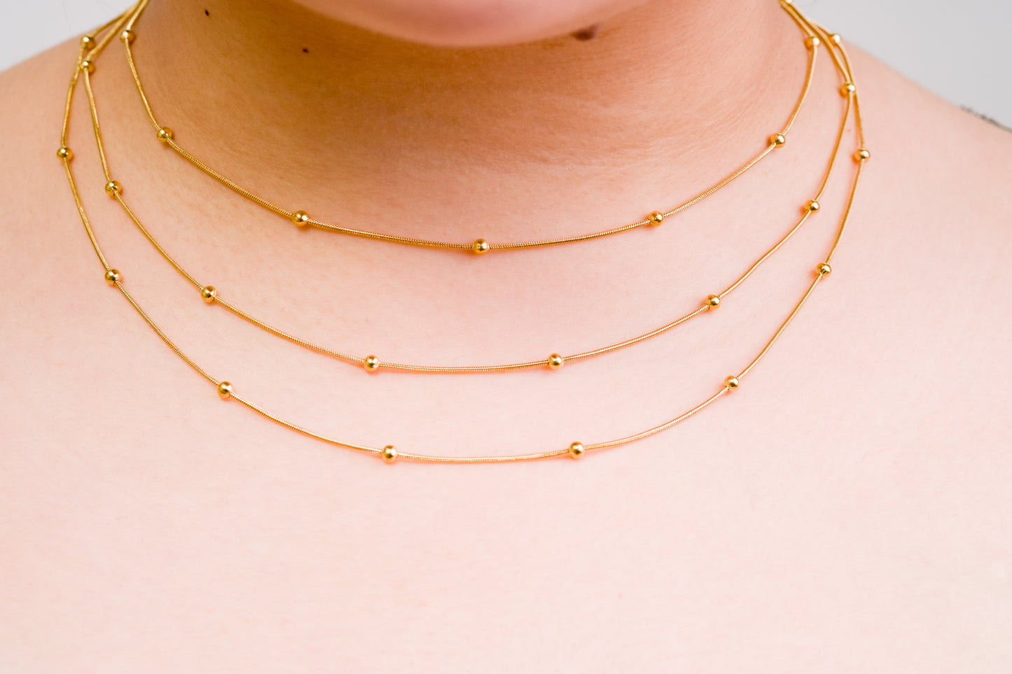 Whisper dots Layered Necklace