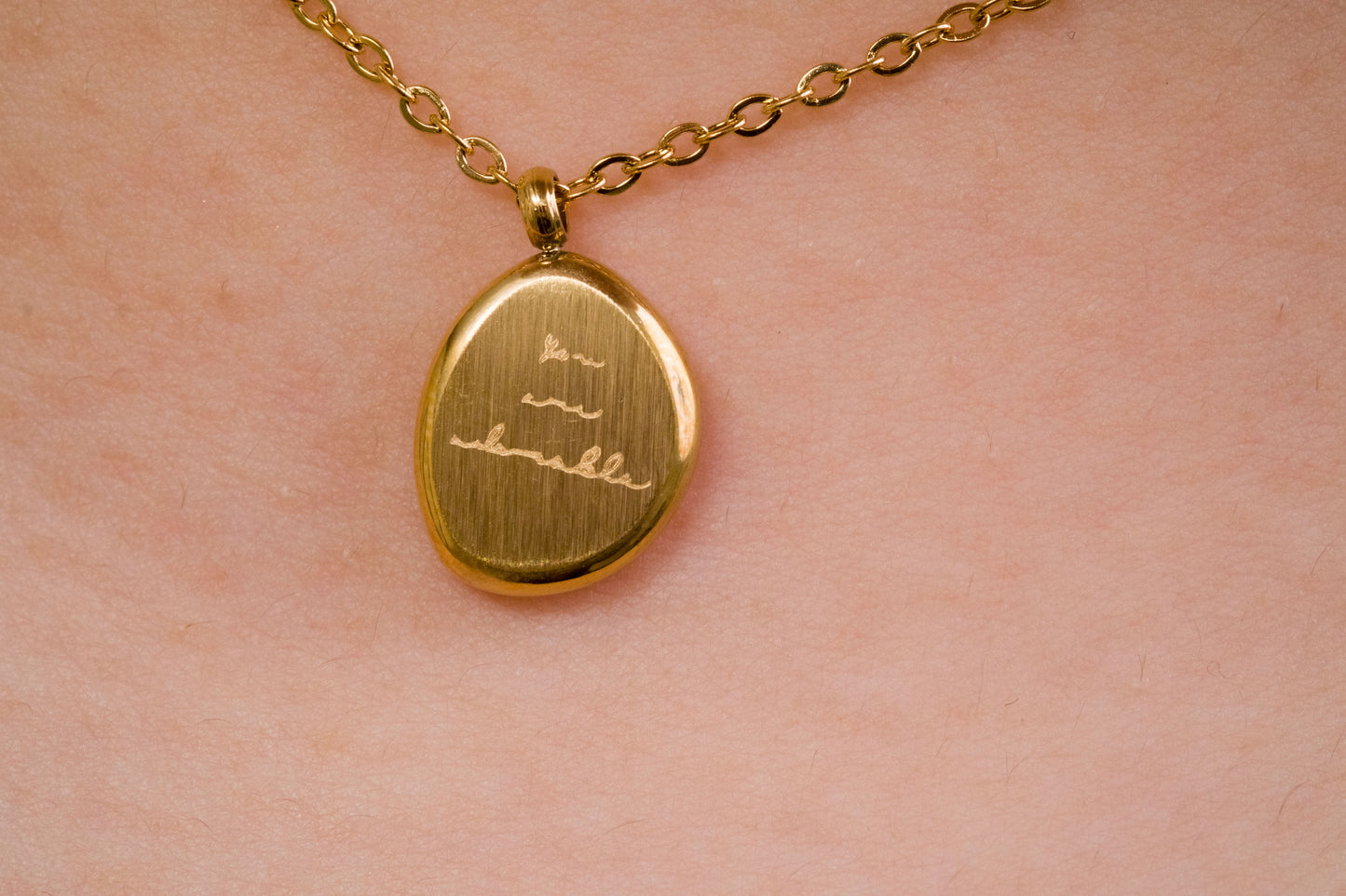 Engraved Muse Pendant